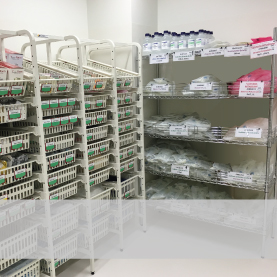 Shelving and storage solutions for healthcare