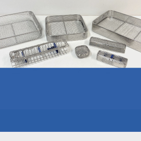 Sterilisation baskets, trays, silicone mats