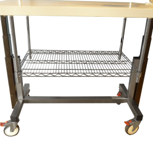 height adjustable table - underbench shelf - Copy